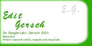 edit gersch business card